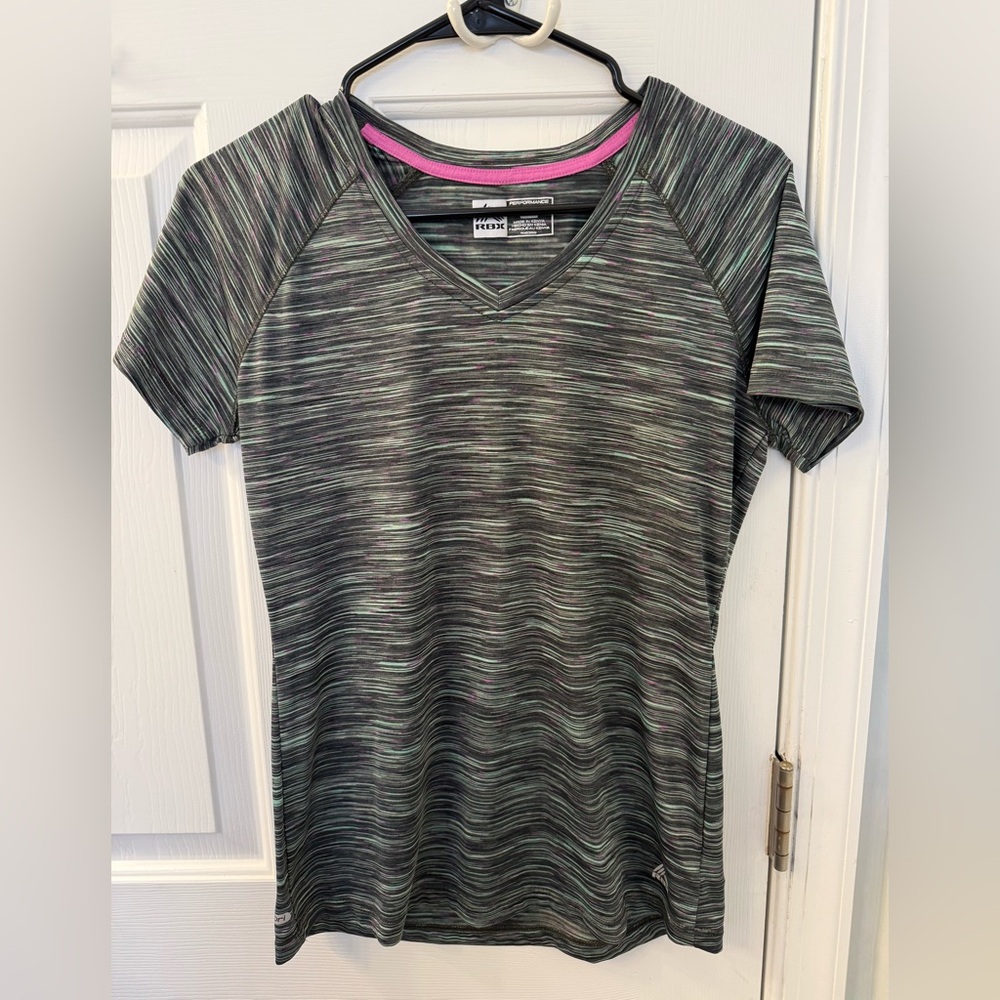 Reebok RBX multi colored dry fit performance work out top